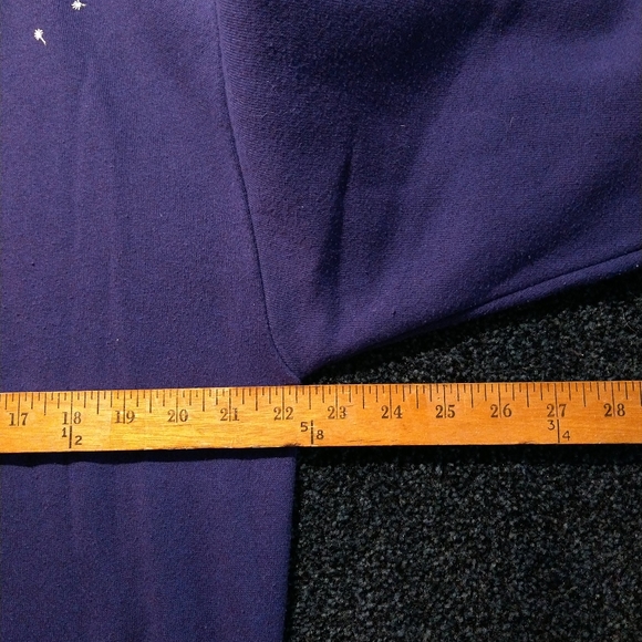 '90s beautiful flowers crewneck USA made Morning Sun Jerzees purple - Picture 6 of 9